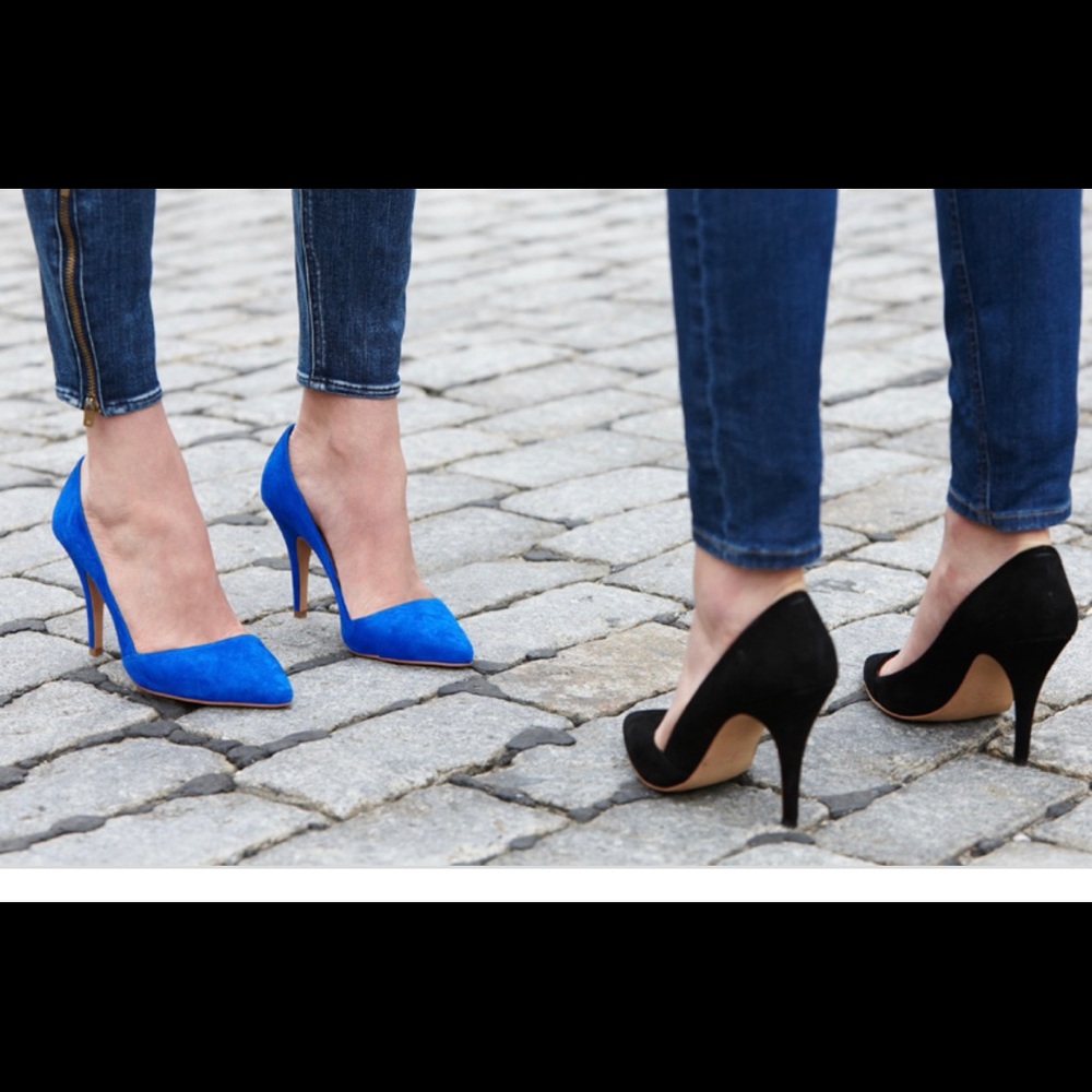 Madewell Black Suede Mira Pump